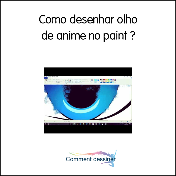 Como desenhar olho de anime no paint